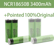 2021 Original Panasonic NCR18650B 3.7v 3400mAh 18650 rechargeable lithium battery for Panasonic flashlight batteries+Pointed