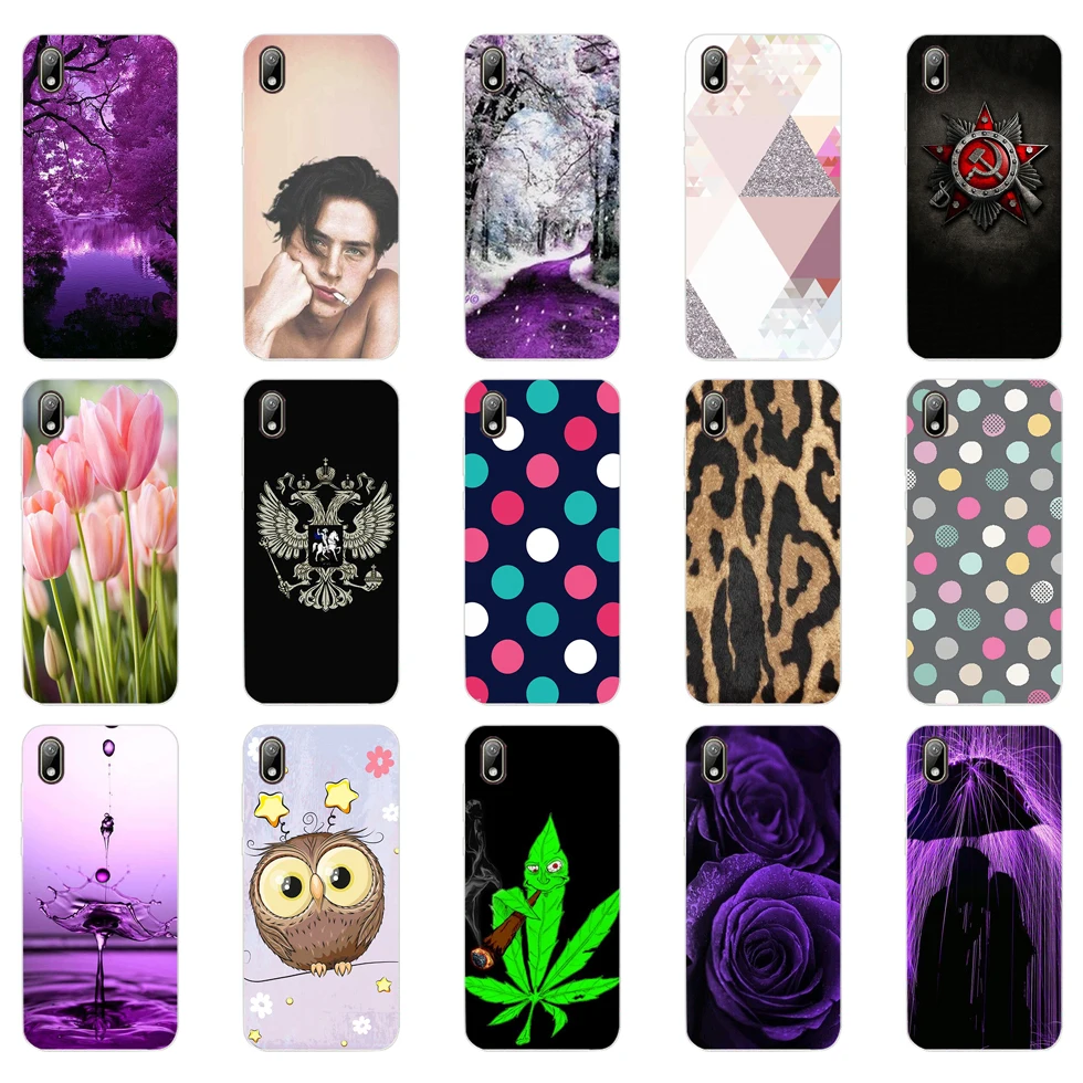 Custodia Per Huawei Y5 2019 Custodia In Silicone Tpu Back Funda Per Huawei Y5 2019 Coque Bumper 5.71 Pollici Coque Skin Antiurto