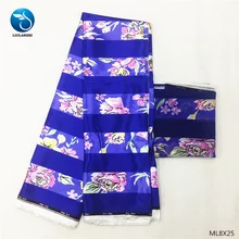 LIULANZHI африканская шелковая восковая ткань s последние принты цветы атласная ткань и полиэстер восковая ткань для платья 4+ 2 ярдов ML8X