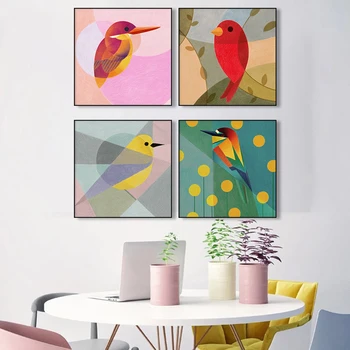 

Abstract Tree Toco Toucan Bird Canvas Painting Animals Wall Posters And Prints Pictures for Living Room Bedroom Decoration