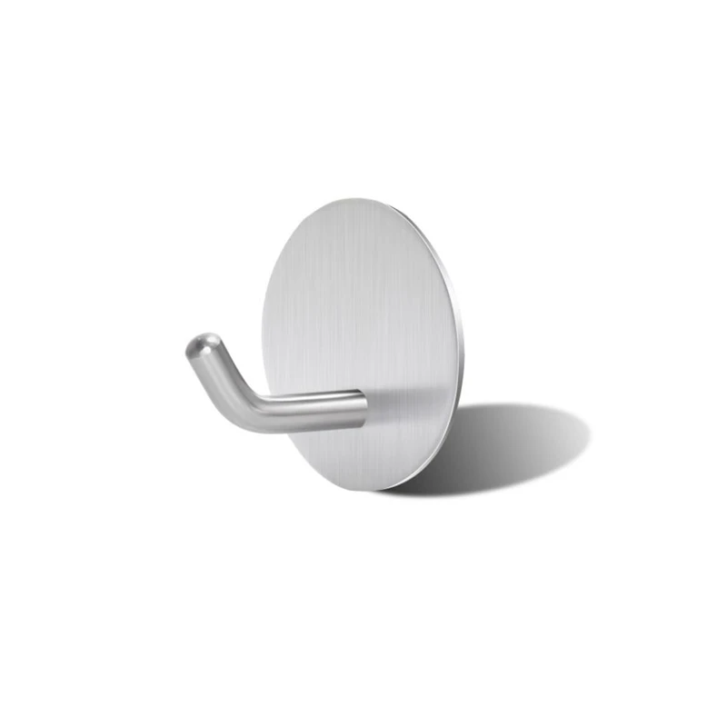 

Self Adhesive Stainless Steel Clothes Hanger Rustproof Bathroom Kitchen Wall Towel Hook Key Coat Hat Organzier Holder