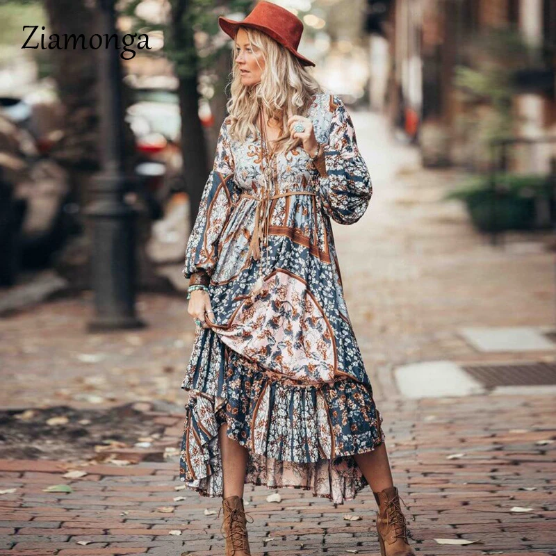 Ziamongaロングボヘミアンドレスレーヨン花柄セクシーなvネックヒッピー夏ドレスシックなビーチ女性ドレスボヘミアンフリルドレス ドレス Aliexpress Ziamongaロングボヘミアンドレスレーヨン花柄セクシーなvネックヒッピー夏ドレスシックなビーチ女性ドレスボヘミアンフリルドレス ドレス Aliexpress