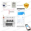 4p Tuya WIFI circuit breaker RCBO energy monitoring  remote control leakage  protection voice control alexa  google home ► Photo 3/6
