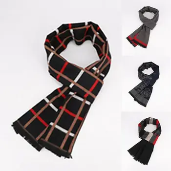 

New Winter Men Scarf Neck Wind Cover Shawl Warm Gift Casual Business Fashion Cotton Men's Scarf