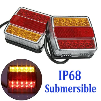 

Rear reflector Trailer Tail Light Turn signal Marker Truck Kit Lamp Submersible