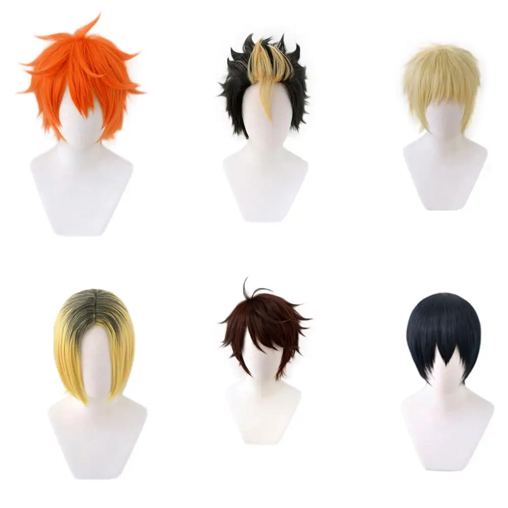 Аниме Haikyuu! Волейбол kageyama tobio Kozume Kenma Nishinoya Yuu Oikawa Tooru Hinata Shoyo tsukishkei короткий Косплей