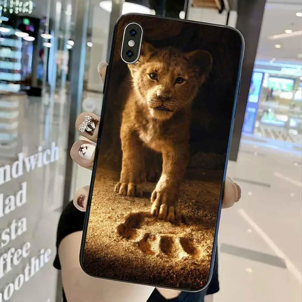 Милый мультяшный силиконовый чехол для iphone xr x xs max 8 plus 7 7plus 6 6s 11 pro max THE LI0N KING анти-осень мягкий чехол на заднюю панель телефона