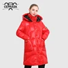 CEPRASK 2022 New Winter Jacket Women High Quality Bright Colors Clothing Brand Coat Collar Hooded Parka Loose Cut Outwear Plus ► Photo 3/6