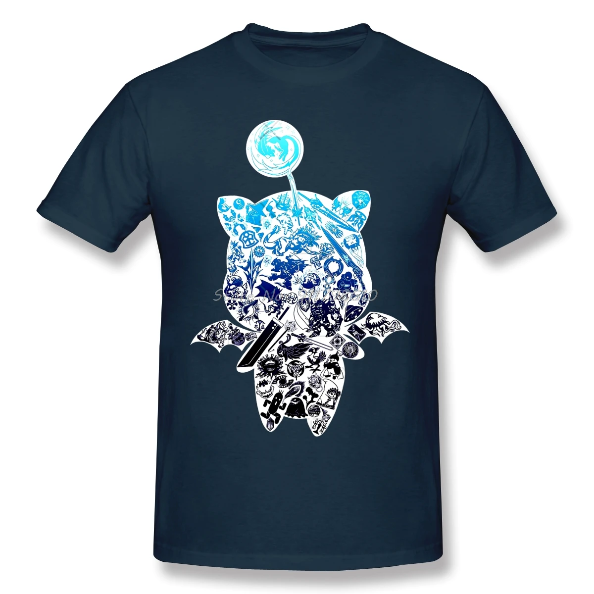 Moogle Verse White Anime Graphic Tee - Streetwear Summer T-Shirt