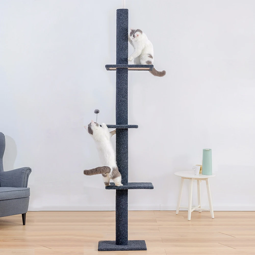 

95-113inch Pet Cat Tree Furniture Pet Tree for Cats Cat Tower Cat Activity Tree for Kittens Pet House Play Toy For Cats