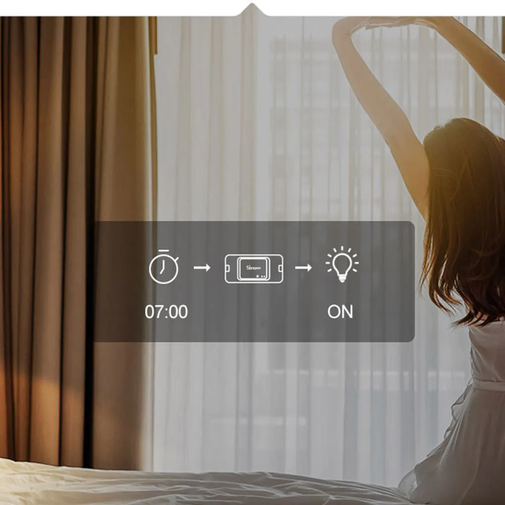 Умный выключатель SONOFF BASICR3 WIFI DIY светильник с таймером Поддержка APP/Voice/LAN