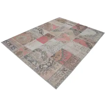 

171x235 Cm Beige Handmade Patchwork Rug-6x8 Ft