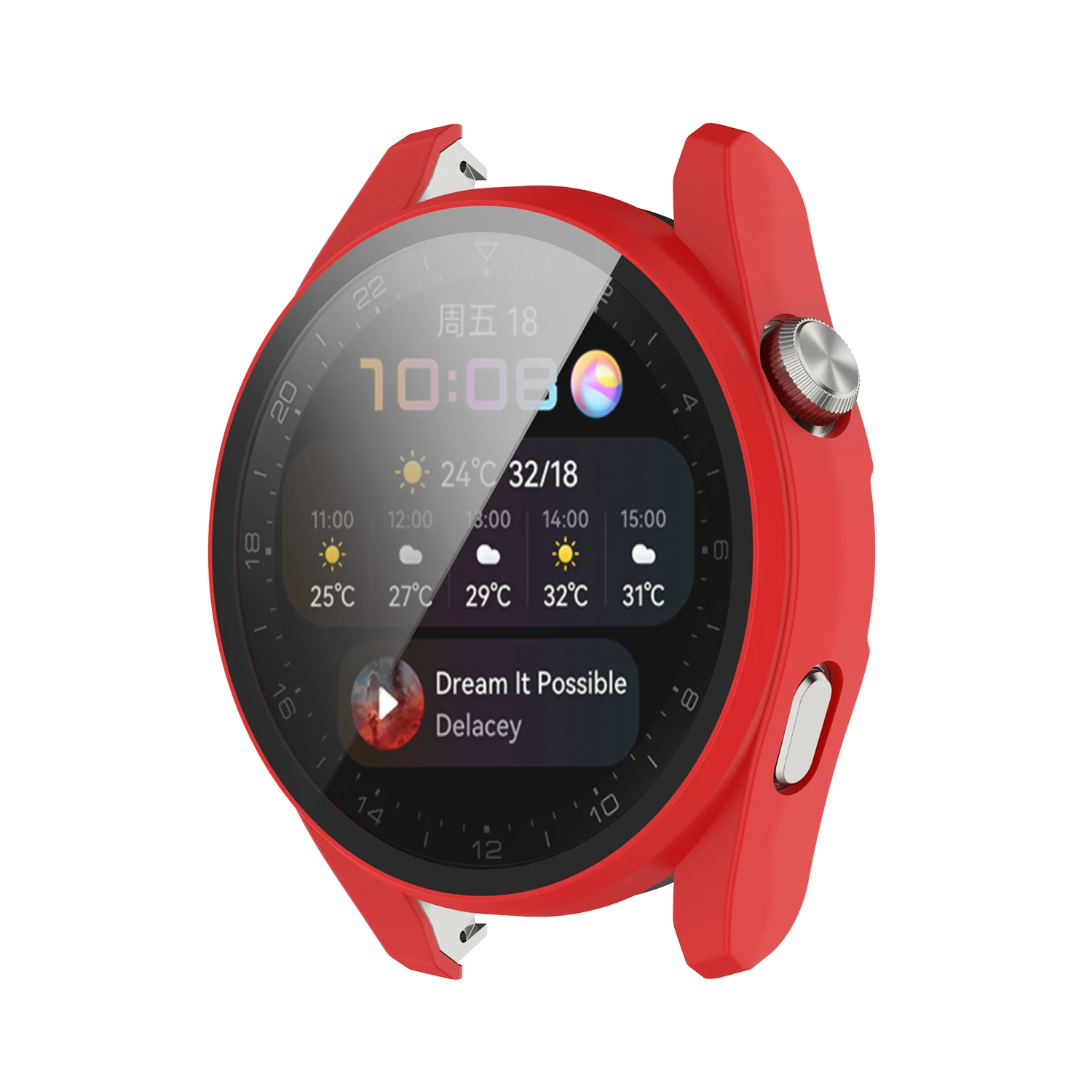 Protective Case for Huawei Watch 3 Watch Cover Tempered Glass Full Screen Protector for Huawei Wathc 3 Pro Smartwatch Shell