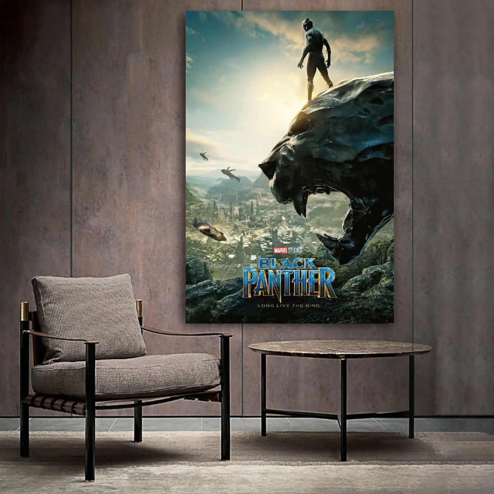 Black Panther Poster Canvas Art and Wall Picture Print Modern Family bedroom Decor Posters | Дом и сад