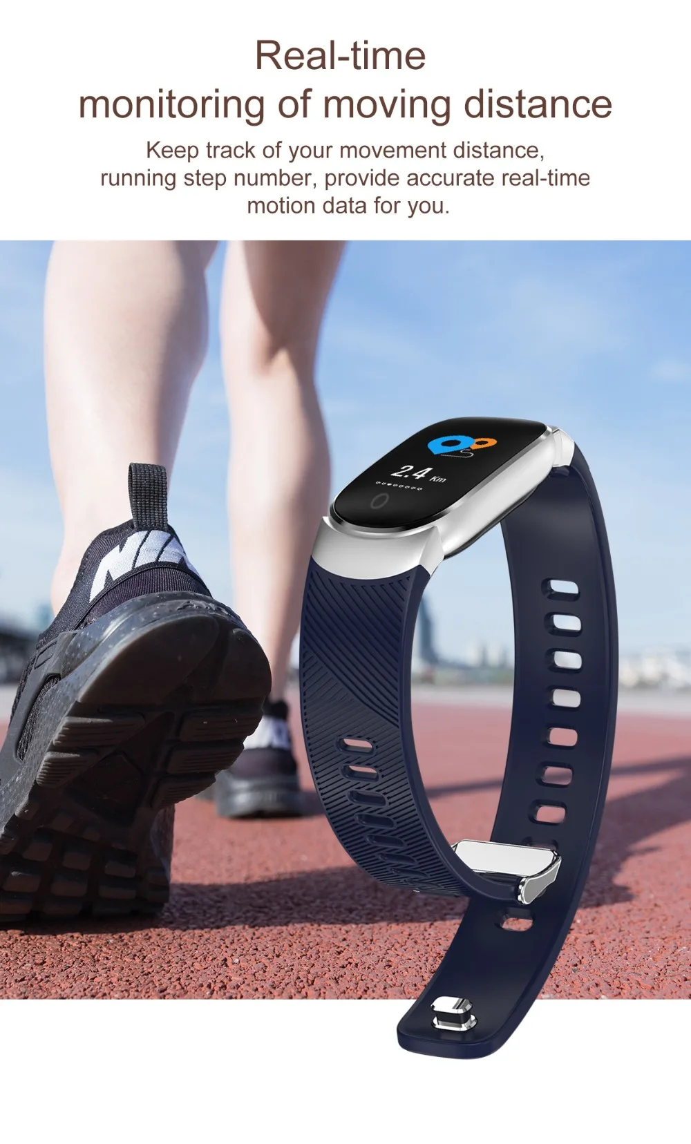 QW16 Smart Band Heart Rate Tracker Fitness Tracker Smartband Smart Bracelet Waterproof Smart Wristband Smart Watch pk mi band 3 (6)