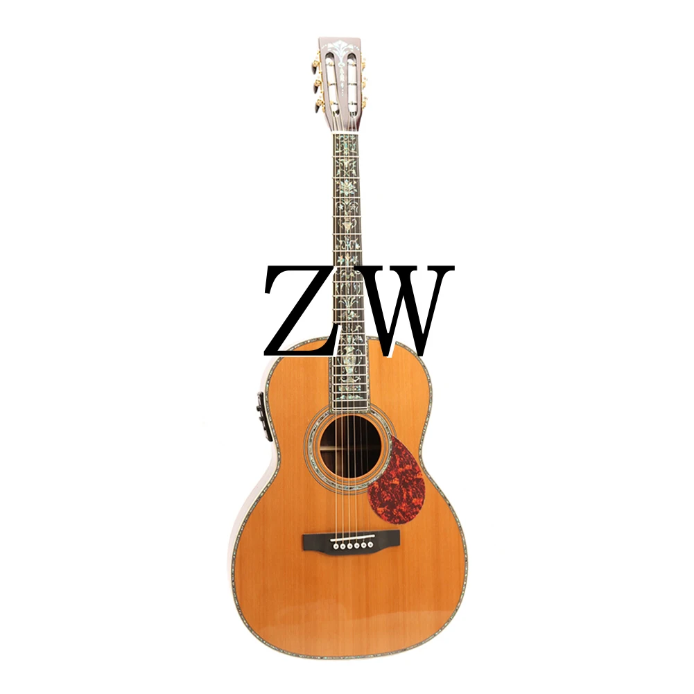 Zuwei Deluxe series style 45 acoustic guitar solid spruce body rosewood