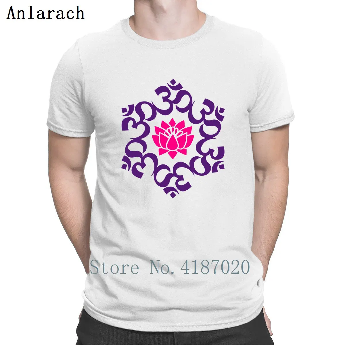 Om Lotus Meditation Yogas Aum Buddhism Tshirt Anti-Wrinkle Personalized Tee Top Natural T Shirt Size S-3xl Homme Sunlight Casual