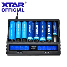 Ładowarka XTAR 18650 VC8 VC4 VC4S VC2 VC2S ładowarka USB wyświetlacz do akumulatorów litowo-jonowych 20700 21700 18650 ładowarka