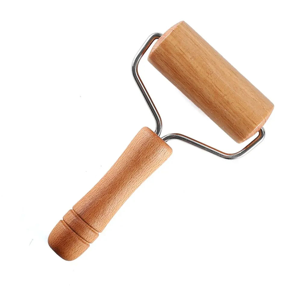 Single-Sided Wooden Rolling Pin Baking Tools Solid Wood Roller Dumplings Flour Sticks Pressed Face Sticks