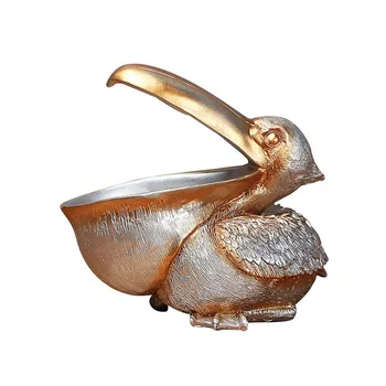 

Toucan Key Storage Figurine Pelican Statue Storage Basket Animals Birds Shape NIN668