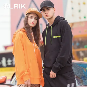 

Mens Hot Sale Spring Autumn Fashion Casual Pure Color Thick Hoodie Stand Collar Loose Hoodie boy hoodies