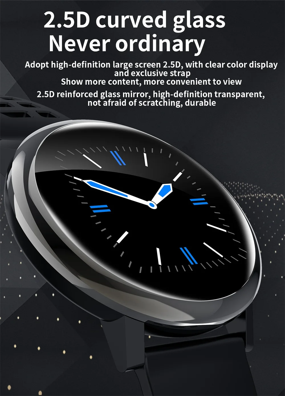 Android умные часы ios Smartwatch Bluetooth фитнес-браслет кровяное кислородное кровяное давление монитор сердечного ритма умные часы
