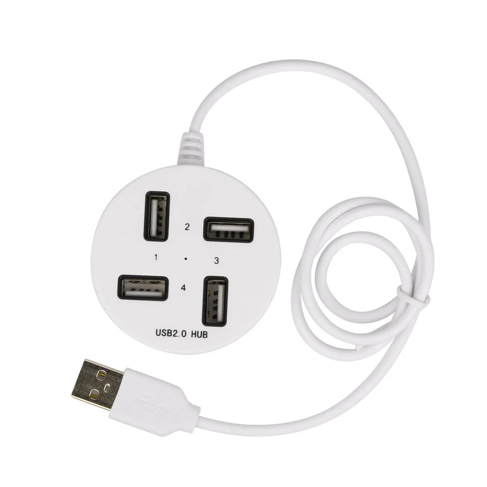 4 портовый USB 2 0 сплиттер концентратор с входным портом постоянного тока