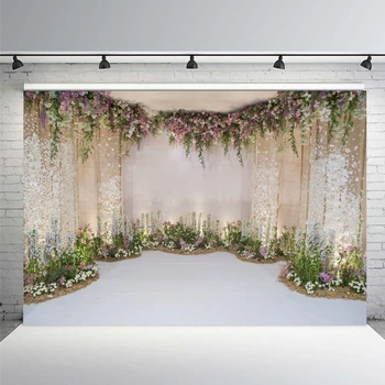 

Yeele Flower Floret Wedding Get Married Backdrop Photography Background Customized Photographic Backdrops For Photo Studio