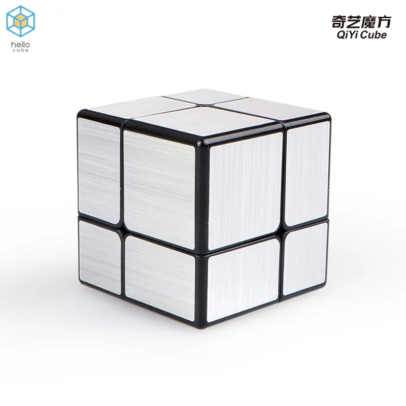 QiYi цветное mirror cube 2x2x2 кубик рубика 2x2 зеркальный скоростная головоломка игры