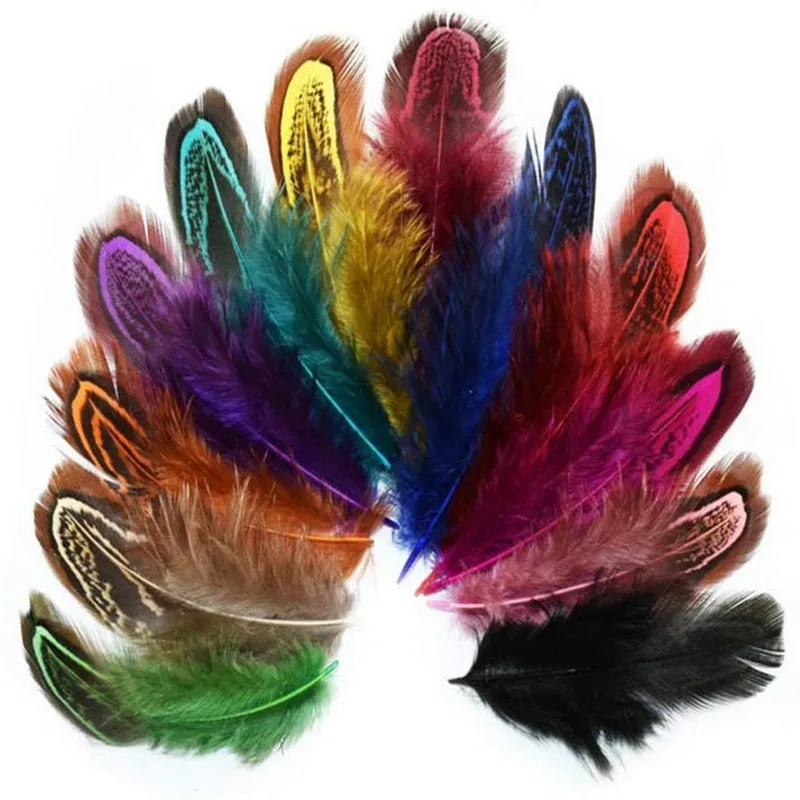 Pheasant Feathers for crafts DIY Marabou Feathers jewelry making Wedding Decoration 20/100pcs 4-8cm pheasant feathers craft feathers