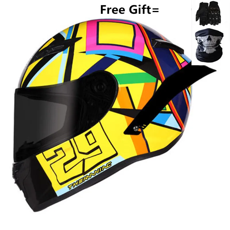 

Tortoise Racing Helmet Full Face Motorcycle Helmet DOT Approved Motocross Downhill Touring Motociclista Casco Para Moto Capacete