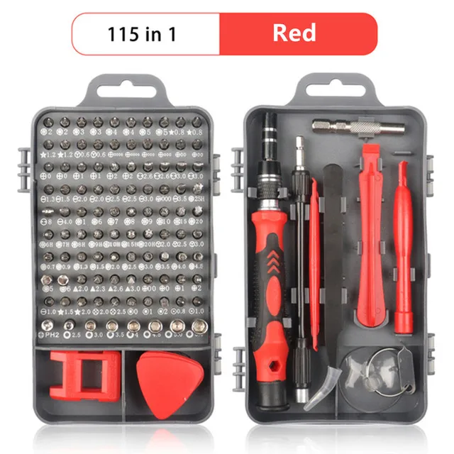 LYCXAMES 115 En 1 Tournevis Precision Kit Tools, Portable Kit