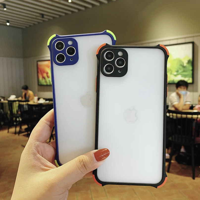 Luxury Shockproof Case For Huawei P40 Lite P30 Mate 20 30 Pro Matte Transparent Ultra Thin Case For Huawei Nova 5 6 7 Pro Se P30