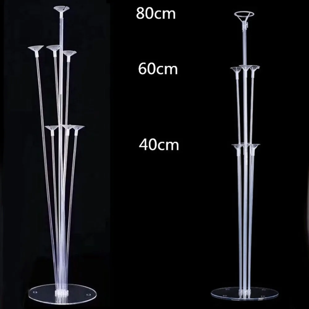 1 шт. Прозрачный держатель для воздушного шарика латексный шар палочка белая круглая палочка украшение дерево стол качающийся стержень cijfer ballonnen#35