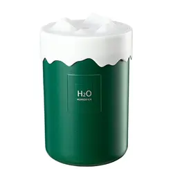 Humidificador portátil de escritorio para coche, humidificador con degradado superior de montaña, luz nocturna, atomizador, práctico