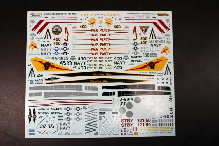 KINETIC K48031 1/4" U.S. Navy" F/A-18C-Scale модельный комплект