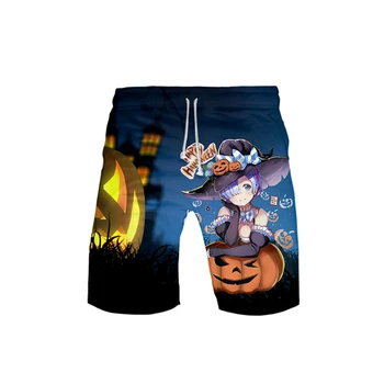 

2019 3D Halloween Swimwear Swim Shorts Trunks Beach Board Shorts Swimming Pants Swimsuits Mens Running Sports Hip hop