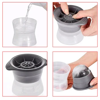 

Sphere Ice Trays Ice Mold Ball Maker Ice Mould Cube Silicone Non-stick Kitchen Tools