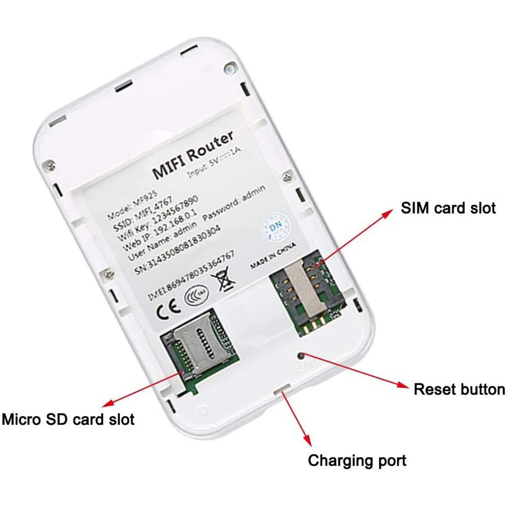 Roteador LTE portátil, Hotspot USB, Modem USB, 3G, 4G, Mini, 150Mbps, MF925