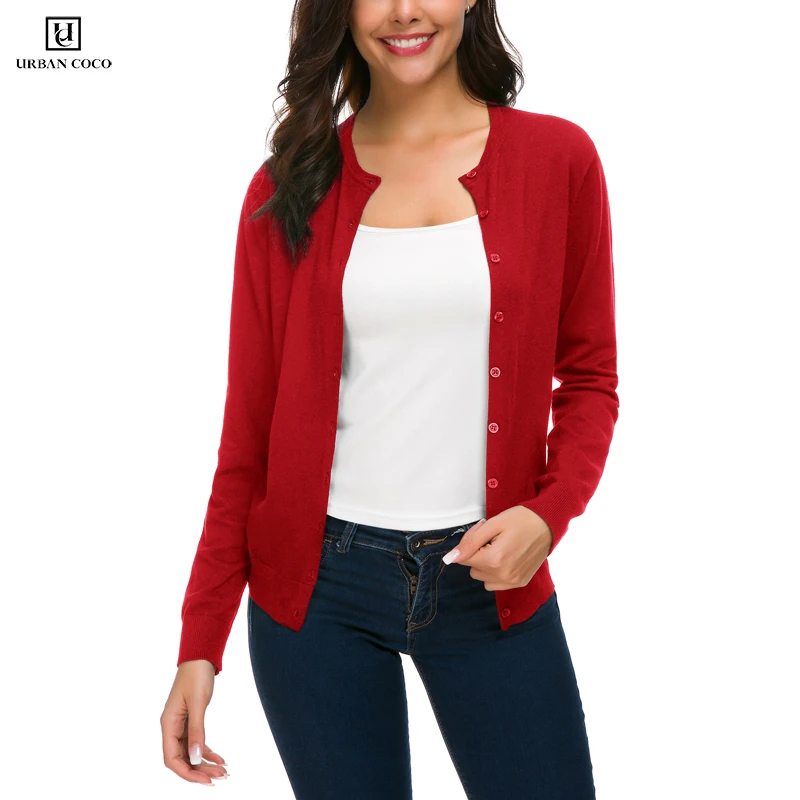 Urban CoCo Women's Long Sleeve Button 