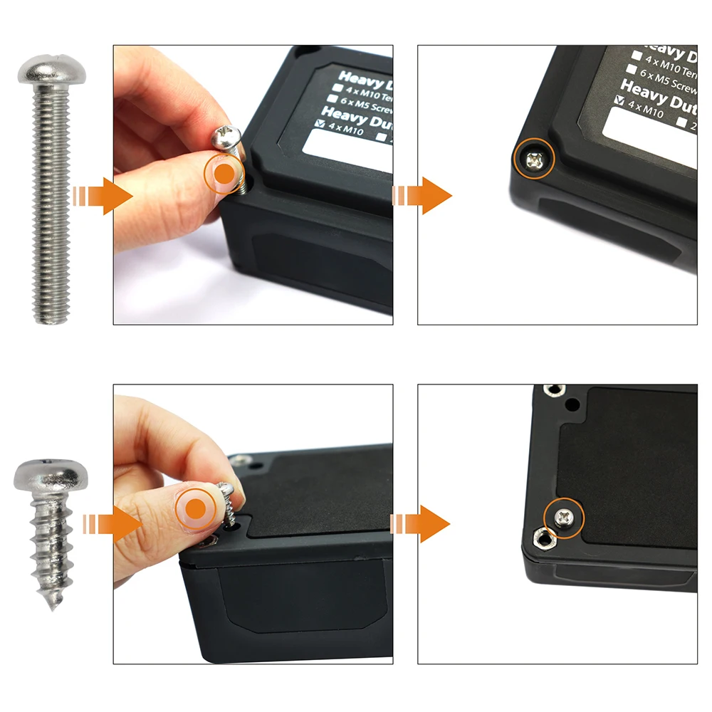 

New Heavy-Duty Module Design Bus-Bar Box Terminal Board 300A with 4 Terminal Studs Car Styling Highest amperage rated bus bar