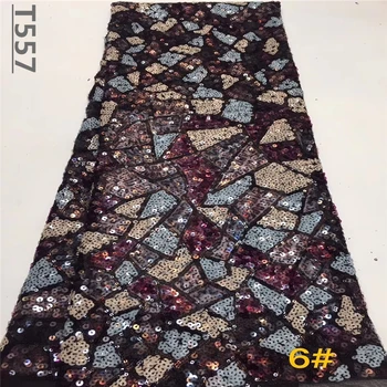 

2019 Sequins Latest French Nigerian Laces Fabric High Quality Tulle African Laces Fabric Wedding African French Tulle Lace