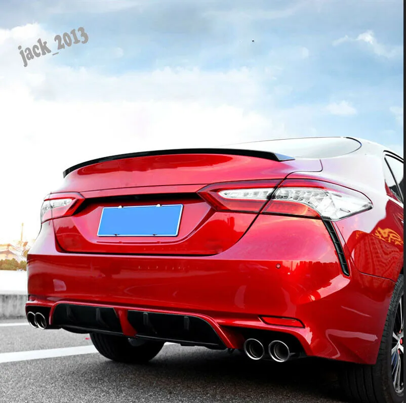 2 шт. ABS черный диффузор, губа на задний бампер ремонт подходит для Toyota Camry SE/XSE