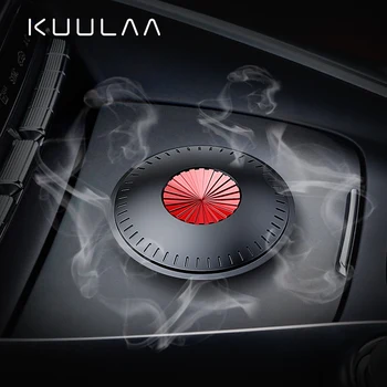 

KUULAA Alloy Car Air Freshener Perfume Fragrance Auto Aroma Diffuser Aromatherapy Solid Air Outlet Dashboard Perfume Holder