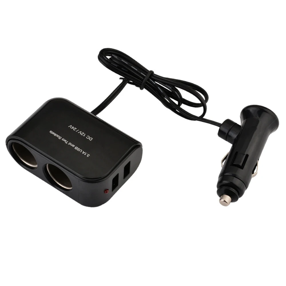 12 V/24 V 2 Way 3.1A USB быстрая зарядка автомобильный светильник зажигания er светодиодный светильник переключатель универсальный автомобильный сплиттер разъема зарядное устройство