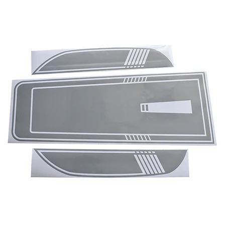 gloss gray Крутая наклейка капота графическая Виниловая наклейка для Ford ranger - Название цвета: gloss gray