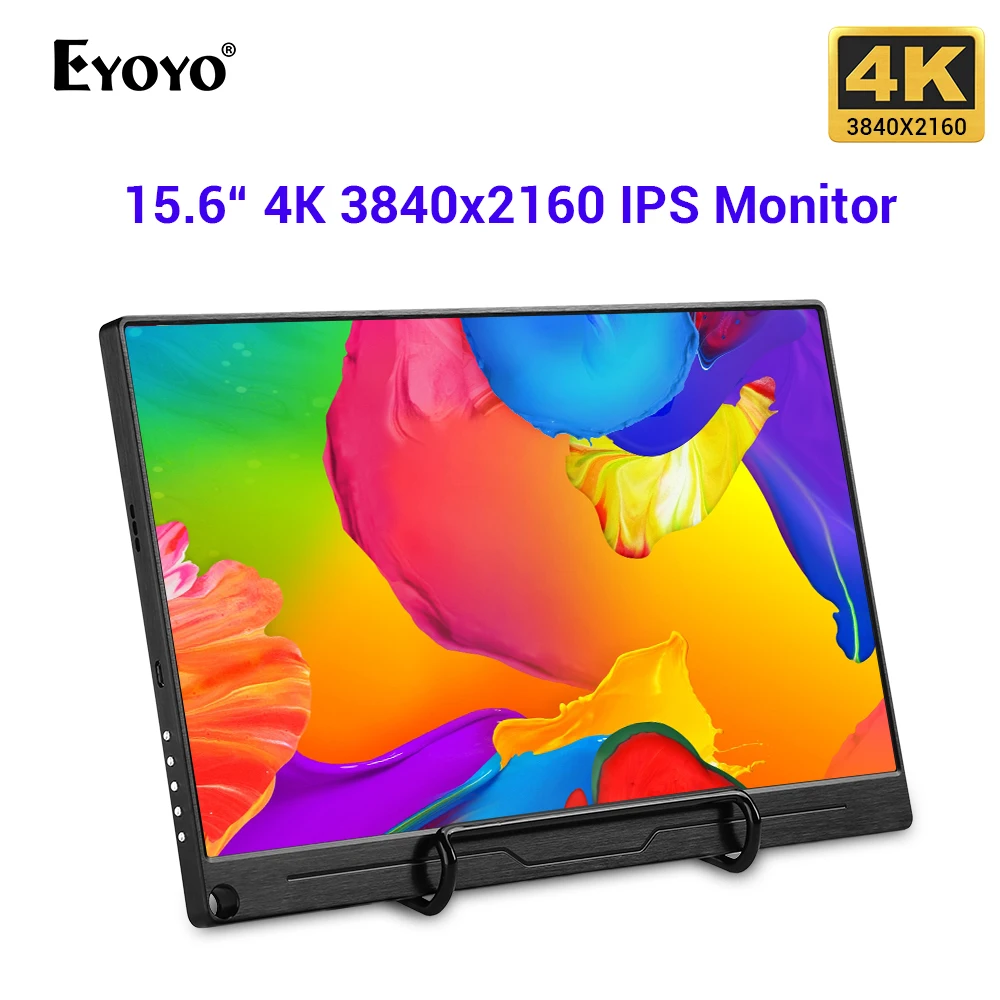 Eyoyo EM15U 15," портативный 4k HDMI HDR монитор геймер 3840X2160 ips Тип USB C ЖК-экран для ПК Macbook PS4 Pro xbox pantalla