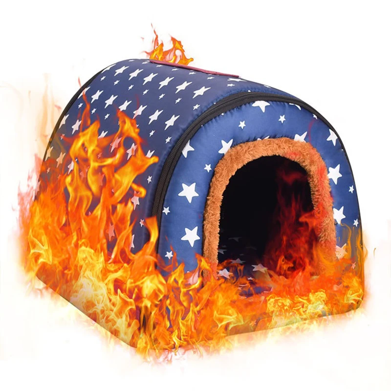 Pet Big Dog Bed House Teljesen Eltávolítható És Mosható Kennelhenger