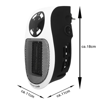 

Portable Electric Heater Mini Fan Heater Remote Control Wall Handy Heating Stove Radiator Warmer Machine for Winter GDeals