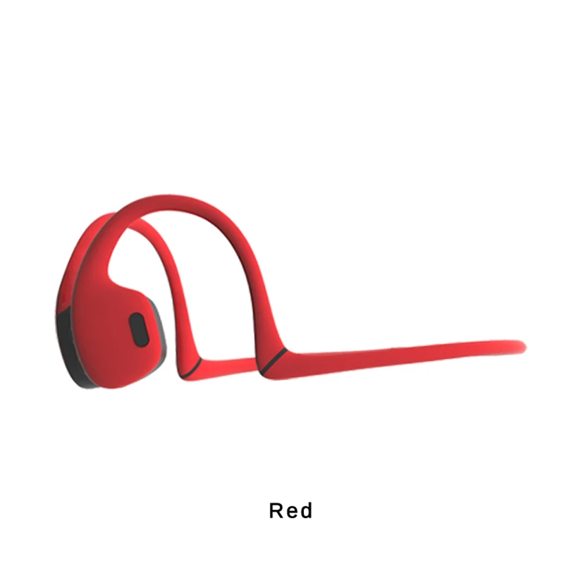red Смарт Bluetooth 5,0 наушники костной проводимости беспроводные гарнитуры с шумоподавлением IPX6 Водонепроницаемый бас стерео HIFI качество тона - Цвет: red
